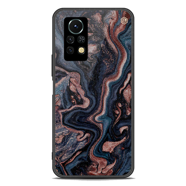 Marble Series Soft Phone Case - Premium Glass Case - Design 4 - Infinix Note 11s