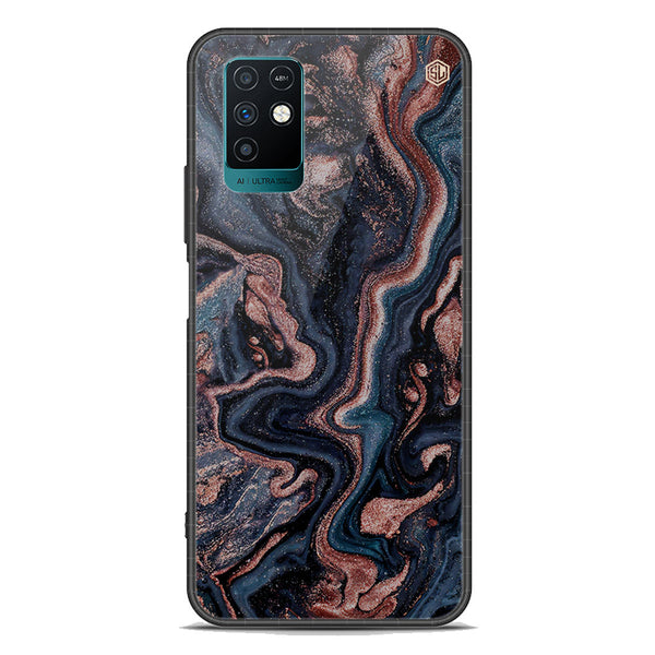 Marble Series Soft Phone Case - Premium Glass Case - Design 4 - Infinix Note 10