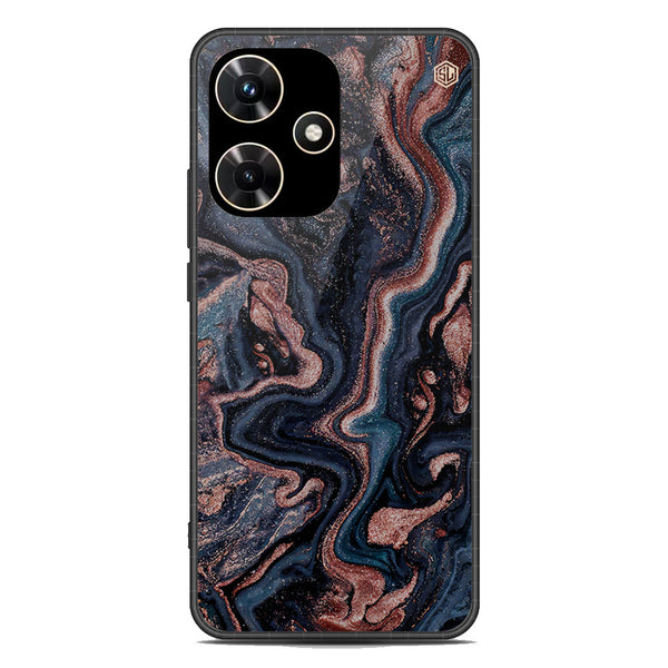 Marble Series Soft Phone Case - Premium Glass Case - Design 4 - Infinix Hot 30i