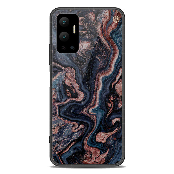 Marble Series Soft Phone Case - Premium Glass Case - Design 4 - Infinix Hot 12
