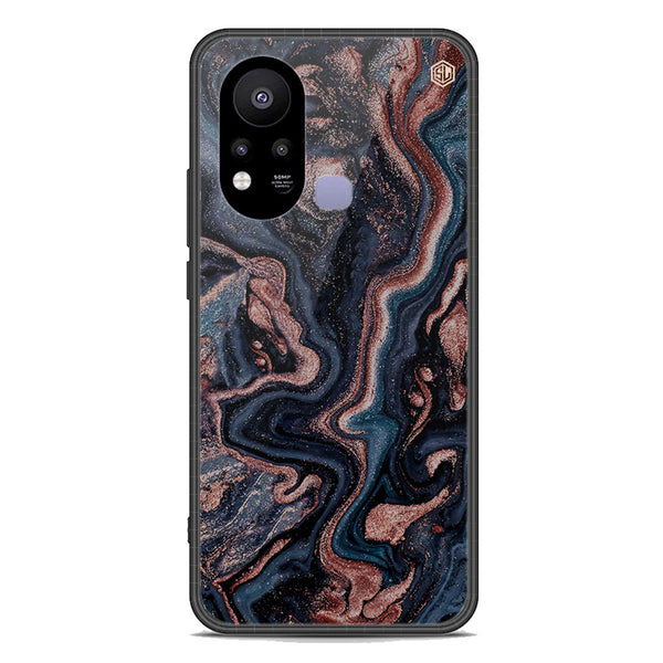 Marble Series Soft Phone Case - Premium Glass Case - Design 4 - Infinix Hot 11s