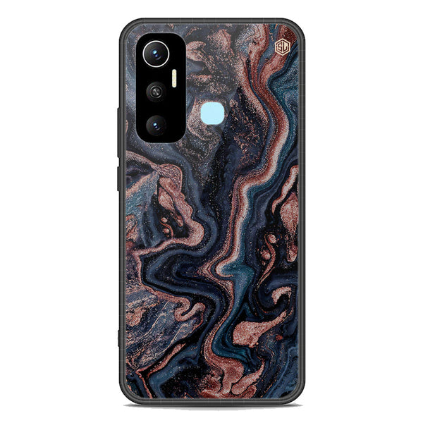 Marble Series Soft Phone Case - Premium Glass Case - Design 4 - Infinix Hot 11