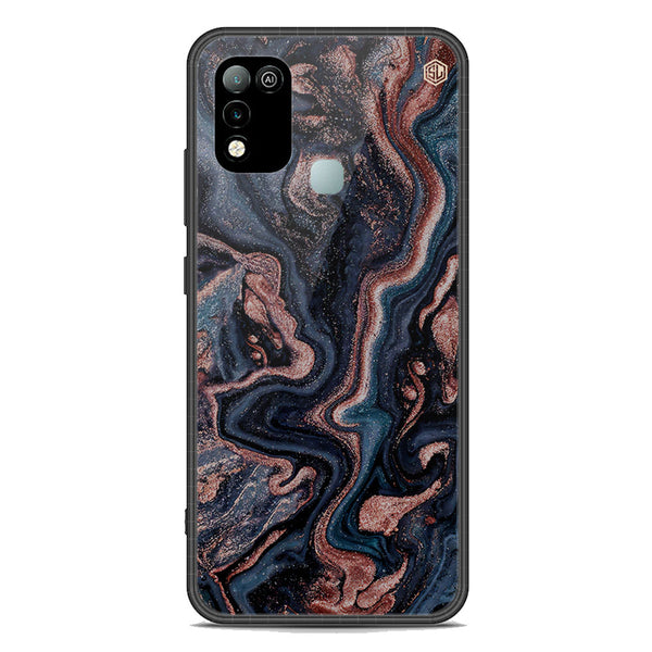 Marble Series Soft Phone Case - Premium Glass Case - Design 4 - Infinix Hot 10 Play