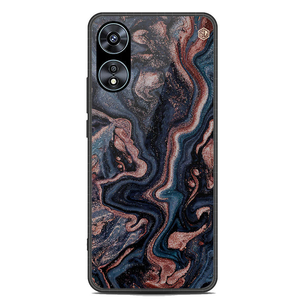 Marble Series Soft Phone Case - Premium Glass Case - Design 4 - Oppo A78 4G