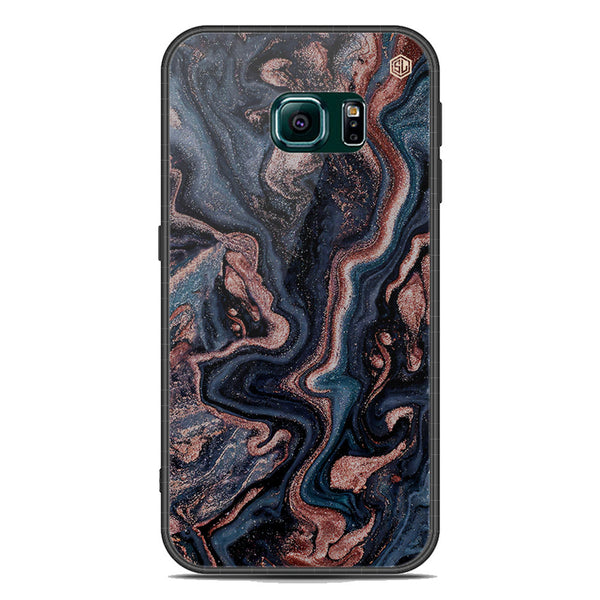 Marble Series Soft Phone Case - Acrylic Case - Design 4 - - Samsung Galaxy S6 Edge