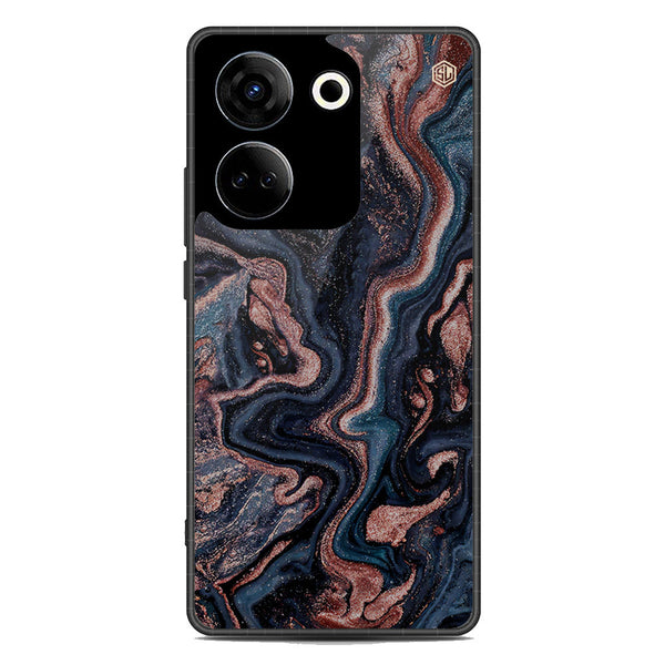 Marble Series Soft Phone Case - Metal Case - Design 4 - Tecno Camon 20 Pro