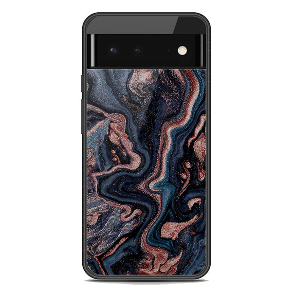 Marble Series Soft Phone Case - Metal Case - Design 4 - Google Pixel 6