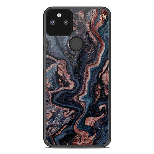 Marble Series Soft Phone Case - Metal Case - Design 4 - Google Pixel 5a 5G