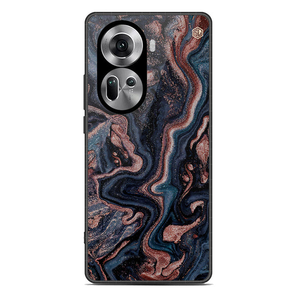 Marble Series Soft Phone Case - Premium Glass Case - Design 4 - Oppo Reno 11