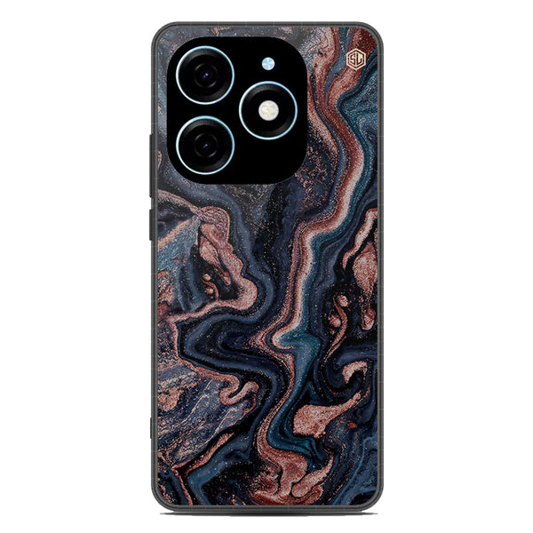 Marble Series Soft Phone Case - Premium Glass Case - Design 4 - Tecno Spark 20C