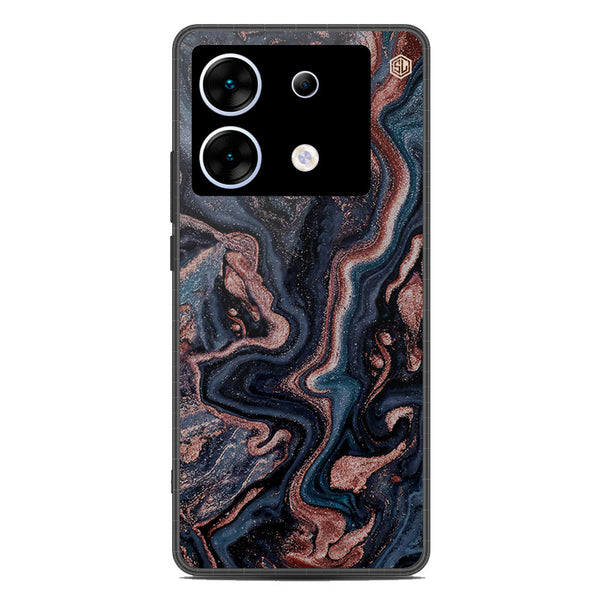 Marble Series Soft Phone Case - Metal Case - Design 4 - Infinix Zero 30