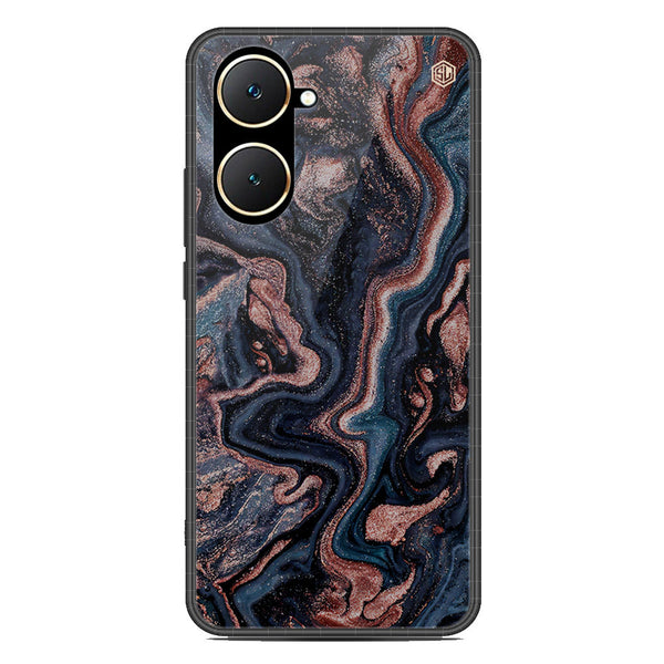 Marble Series Soft Phone Case - Premium Glass Case - Design 4 - Vivo Y03