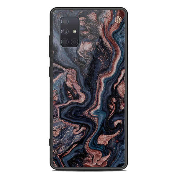 Marble Series Soft Phone Case - Premium Glass Case - Design 4 - Samsung Galaxy A71