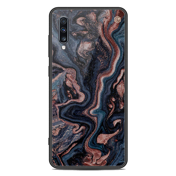 Marble Series Soft Phone Case - Premium Glass Case - Design 4 - Samsung Galaxy A70