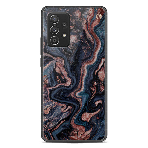 Marble Series Soft Phone Case - Premium Glass Case - Design 4 - Samsung Galaxy A52