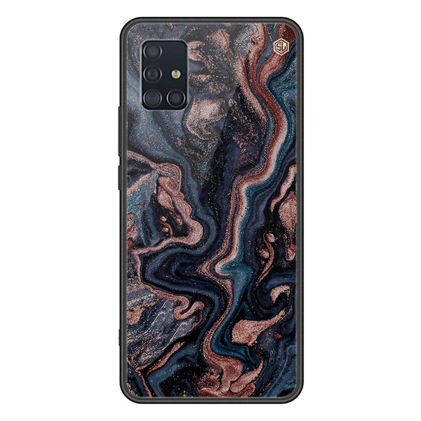 Marble Series Soft Phone Case - Premium Glass Case - Design 4 - Samsung Galaxy A51