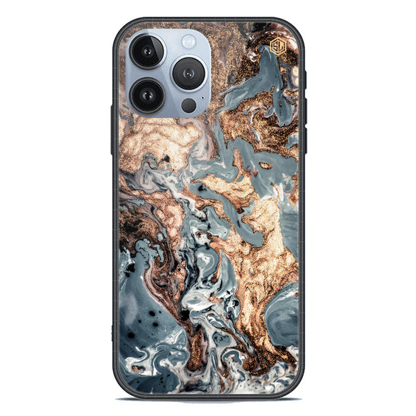 Marble Series Soft Phone Case - Premium Glass Case - Design 5 - iPhone 13 Pro