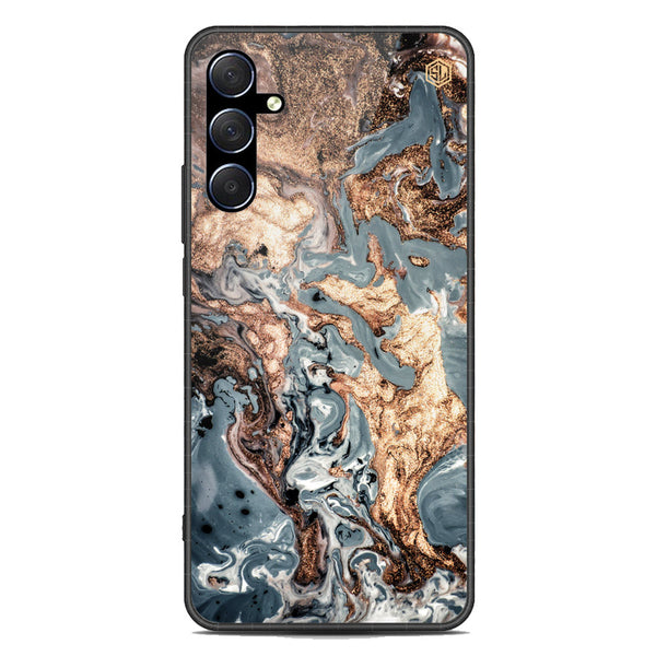 Marble Series Soft Phone Case - Premium Glass Case - Design 5 - Samsung Galaxy M53