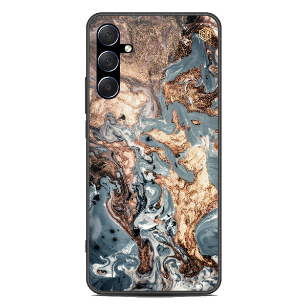 Marble Series Soft Phone Case - Premium Glass Case - Design 5 - Samsung Galaxy M54