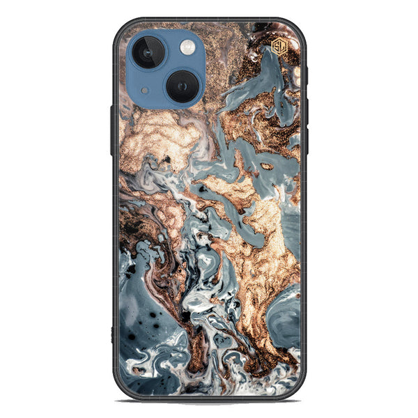 Marble Series Soft Phone Case - Premium Glass Case - Design 5 - iPhone 13