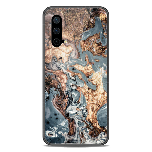 Marble Series Soft Phone Case - Premium Glass Case - Design 5 - OnePlus Nord CE 5G