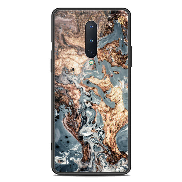 Marble Series Soft Phone Case - Premium Glass Case - Design 5 - OnePlus 8 4G