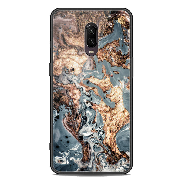 Marble Series Soft Phone Case - Premium Glass Case - Design 5 - OnePlus 6T