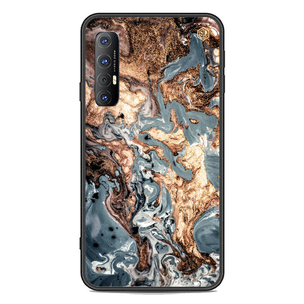 Marble Series Soft Phone Case - Premium Glass Case - Design 5 - Oppo Reno 3 Pro