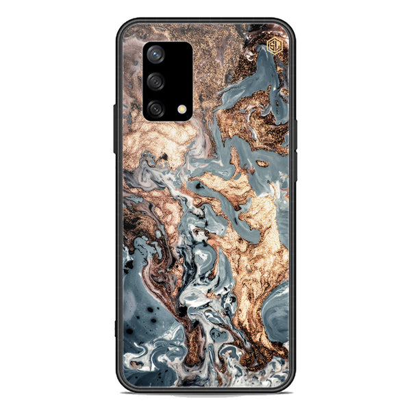 Marble Series Soft Phone Case - Premium Glass Case - Design 5 - Oppo F19