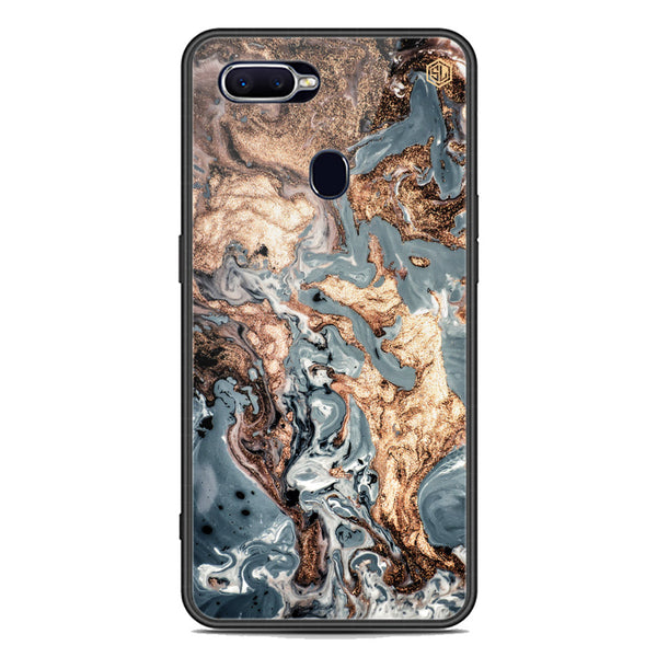 Marble Series Soft Phone Case - Premium Glass Case - Design 5 - Oppo F9