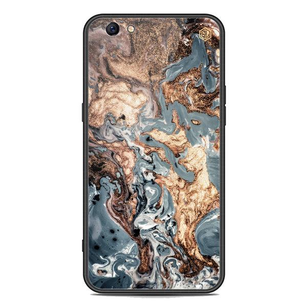 Marble Series Soft Phone Case - Premium Glass Case - Design 5 - Oppo F3 Plus