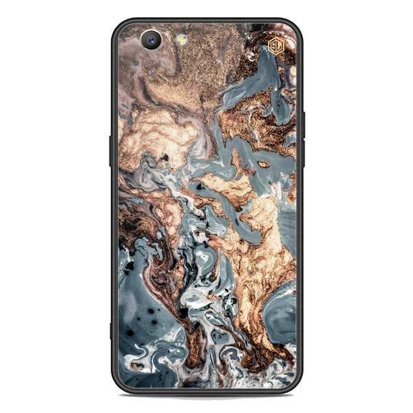 Marble Series Soft Phone Case - Premium Glass Case - Design 5 - Oppo F1S