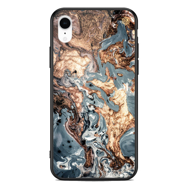 Marble Series Soft Phone Case - Premium Glass Case - Design 5 - iPhone XR