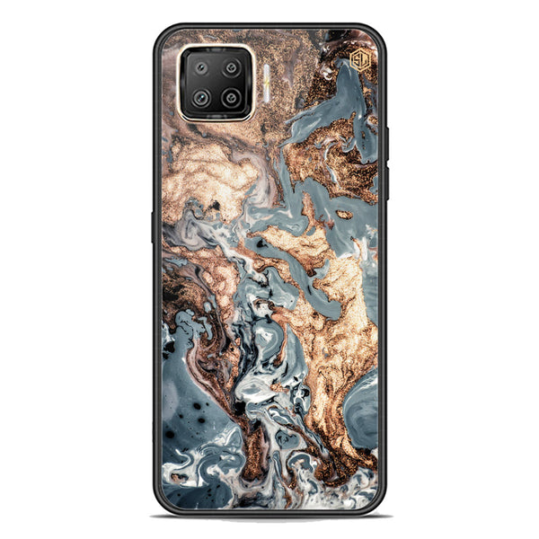 Marble Series Soft Phone Case - Premium Glass Case - Design 5 - Oppo A73