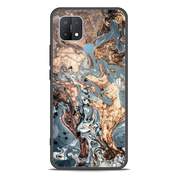 Marble Series Soft Phone Case - Premium Glass Case - Design 5 - Oppo A15s