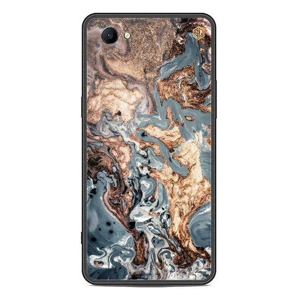Marble Series Soft Phone Case - Premium Glass Case - Design 5 - Oppo A1