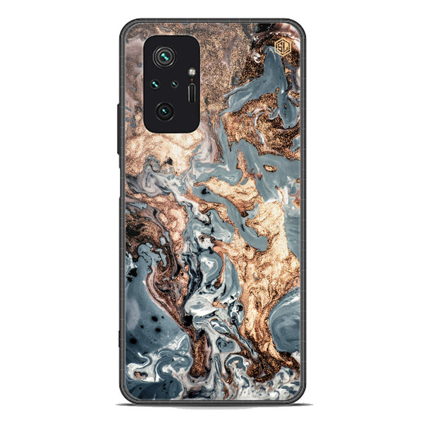 Marble Series Soft Phone Case - Premium Glass Case - Design 5 - Xiaomi Redmi Note 10 Pro Max