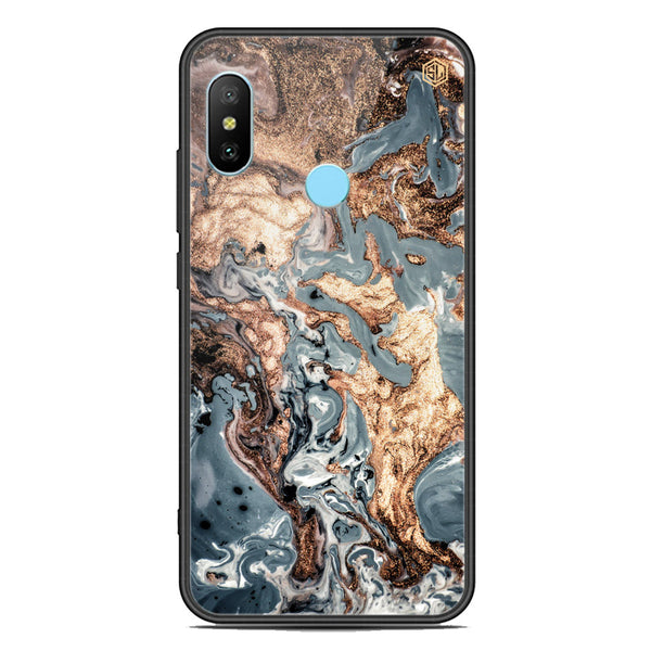 Marble Series Soft Phone Case - Premium Glass Case - Design 5 - Xiaomi Redmi Note 6 Pro