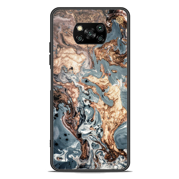 Marble Series Soft Phone Case - Premium Glass Case - Design 5 - Xiaomi Poco X3