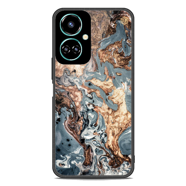 Marble Series Soft Phone Case - Premium Glass Case - Design 5 - Tecno Camon 19