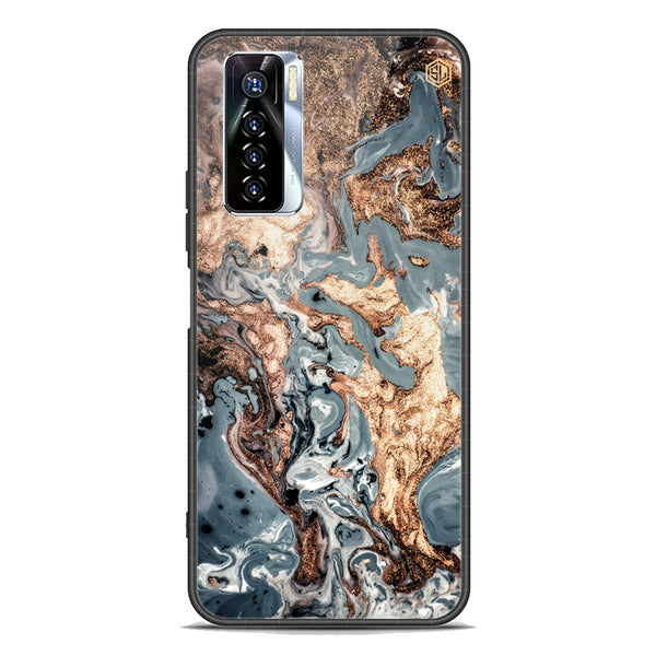 Marble Series Soft Phone Case - Premium Glass Case - Design 5 - Tecno Camon 17 Pro