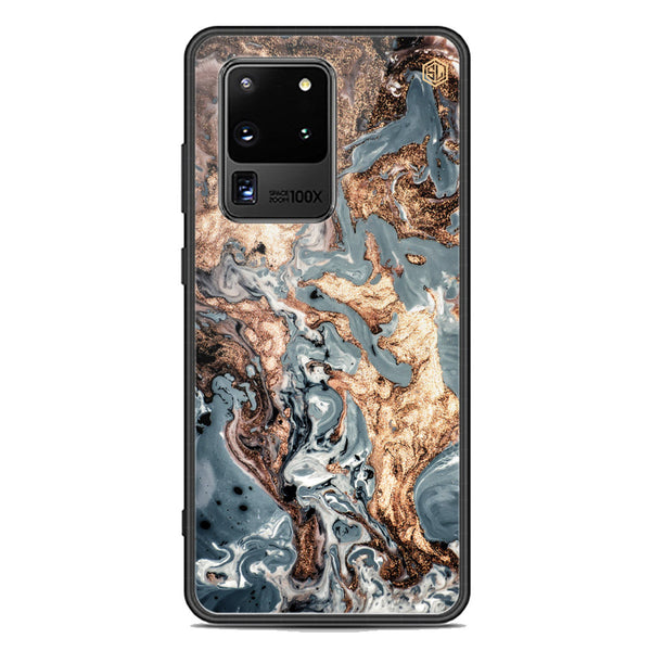 Marble Series Soft Phone Case - Premium Glass Case - Design 5 - Samsung Galaxy S20 Ultra