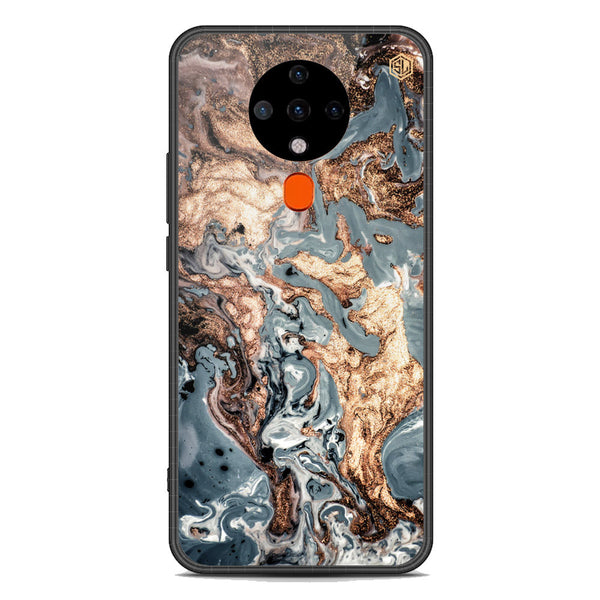 Marble Series Soft Phone Case - Premium Glass Case - Design 5 - Tecno Spark 6
