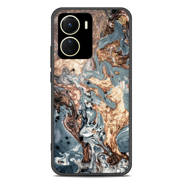 Marble Series Soft Phone Case - Premium Glass Case - Design 5 - Vivo Y56 5G