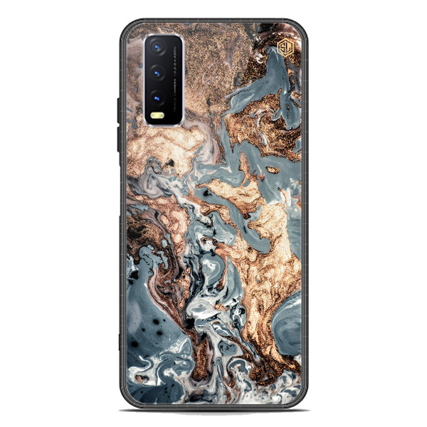 Marble Series Soft Phone Case - Premium Glass Case - Design 5 - Vivo Y12a