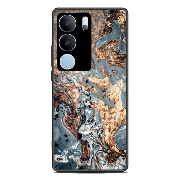 Marble Series Soft Phone Case - Premium Glass Case - Design 5 - Vivo V29