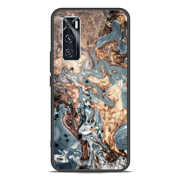Marble Series Soft Phone Case - Premium Glass Case - Design 5 - Vivo V20 SE