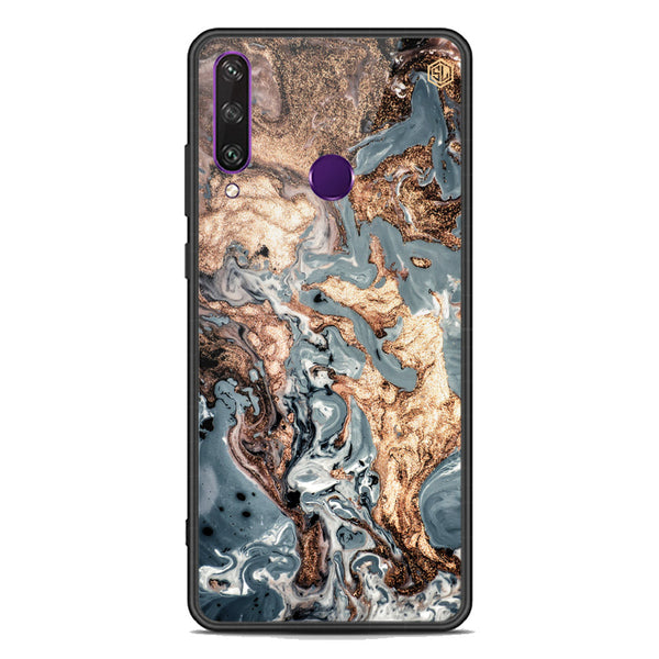 Marble Series Soft Phone Case - Premium Glass Case - Design 5 - Huawei Y6p