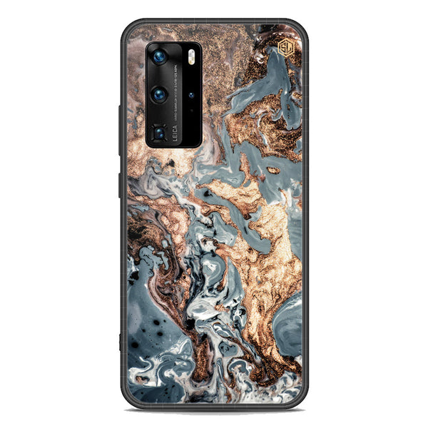 Marble Series Soft Phone Case - Premium Glass Case - Design 5 - Huawei P40 Pro