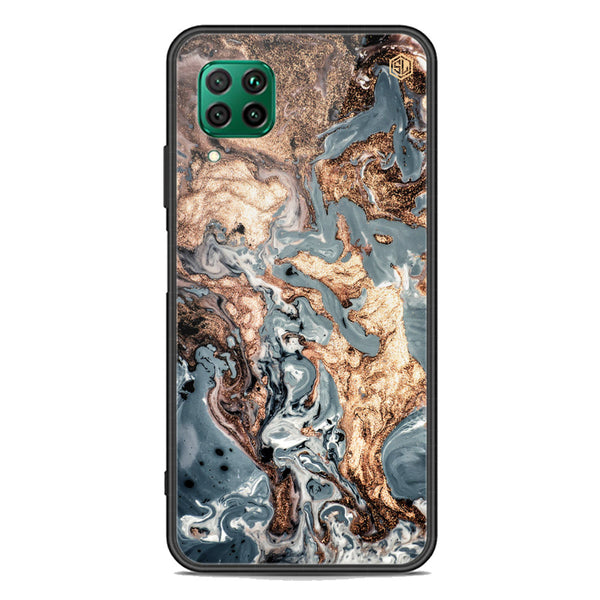 Marble Series Soft Phone Case - Premium Glass Case - Design 5 - Huawei P40 lite